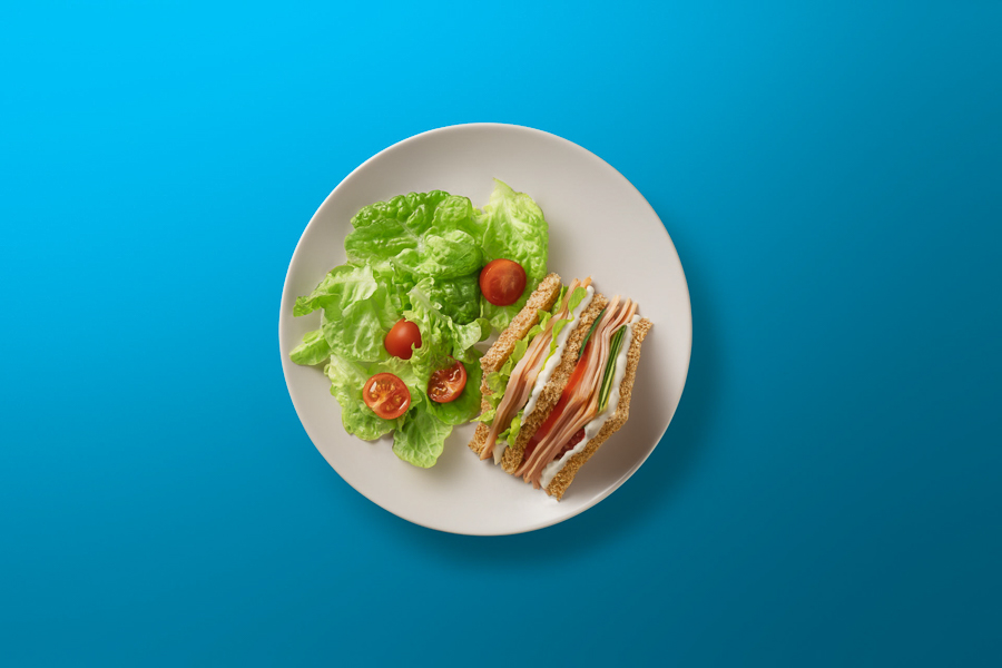 Goody light Mayo club sandwich