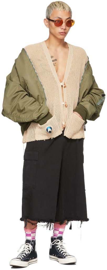 doublet-beige-wood-yarn-cardigan