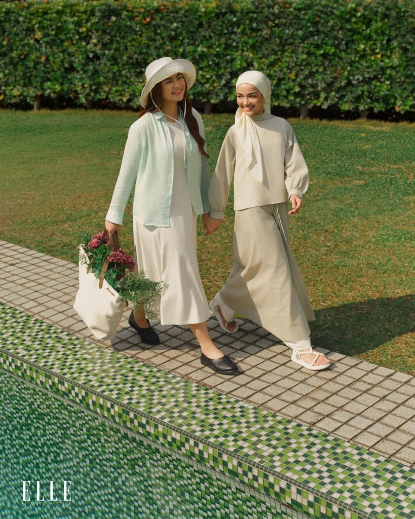 Dalam persalinan linen daripada @uniqlomyofficial, ELLE mempersembahkan ‘The Raya Edit’ menampil-2
