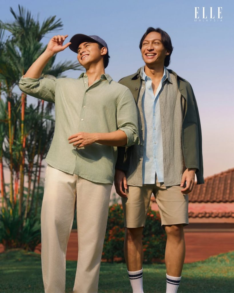 Dalam persalinan linen daripada @uniqlomyofficial, ELLE mempersembahkan ‘The Raya Edit’ menampil-3